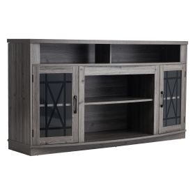 VEVOR TV Stand for TVs up to 65 inch, Farmhouse Entertainment Center with Light Strip